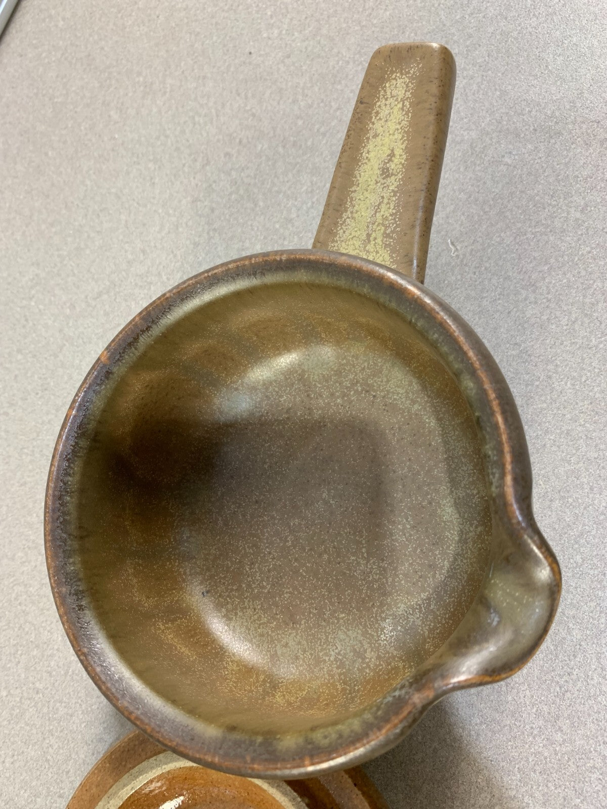 Denby Langley Stoneware Romany Brown Gravy Boat With Lid