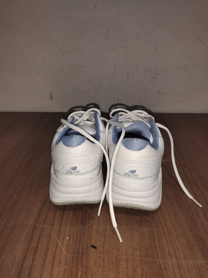 New Balance Womens 928 White Blue Walking Sneakers Shoes - Size US - 8