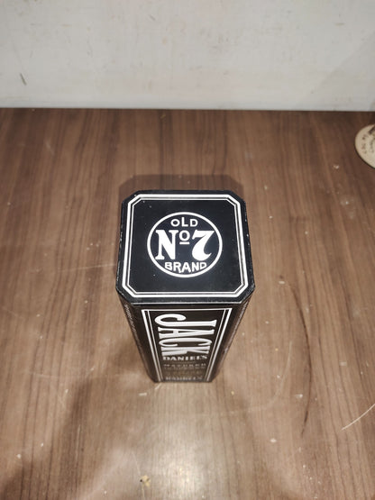 Hinged Lid Jack Daniel's Tin Storage Collectible Container Can