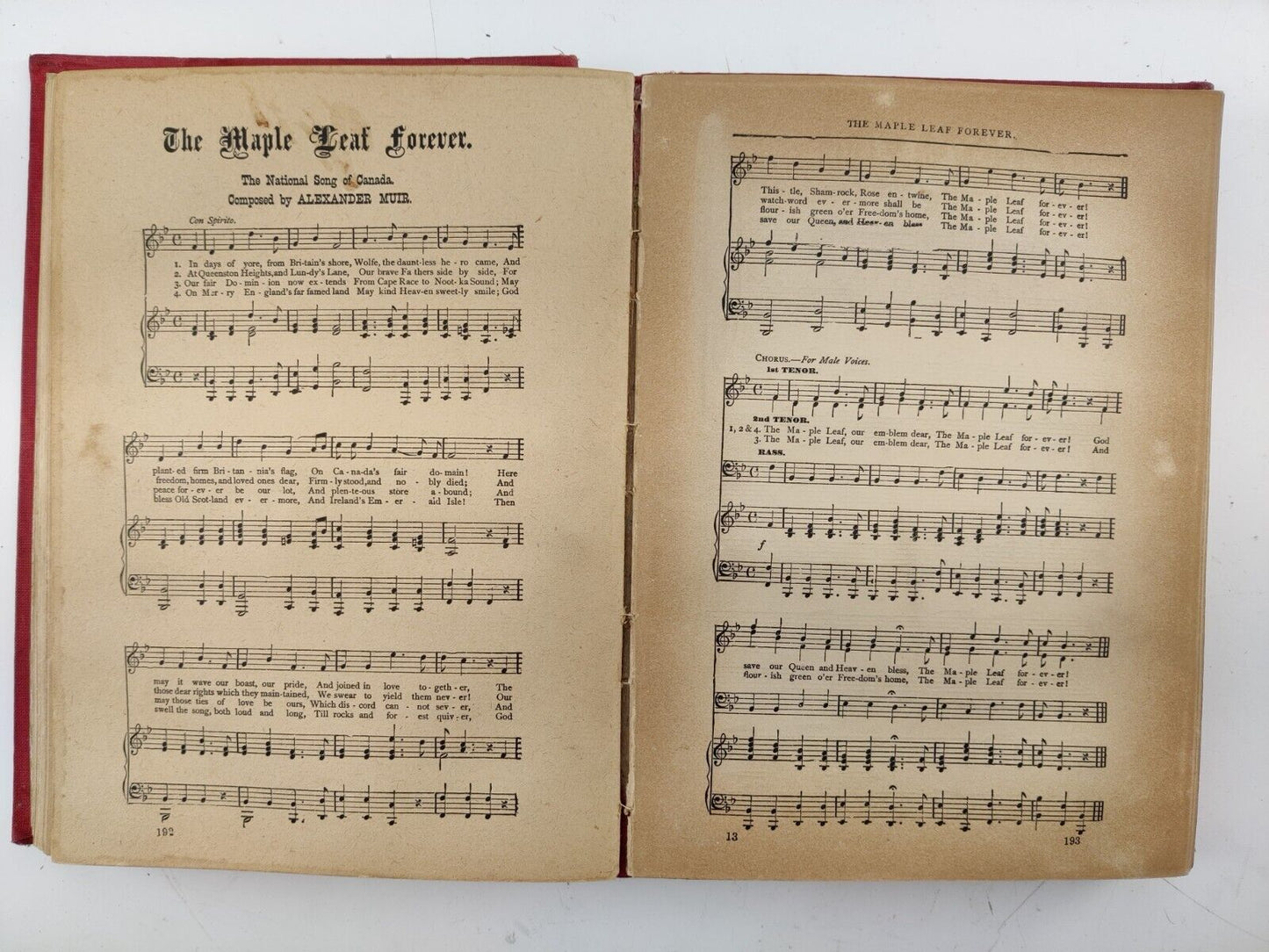 Antique Book 1903 World's Famous Songs and Instrumental Music with Scores