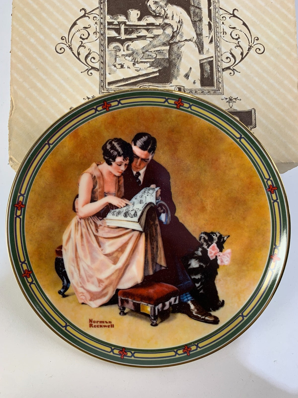 Vintage 1985 "A Couple's Commitment" by Norman Rockwell Collector Plate