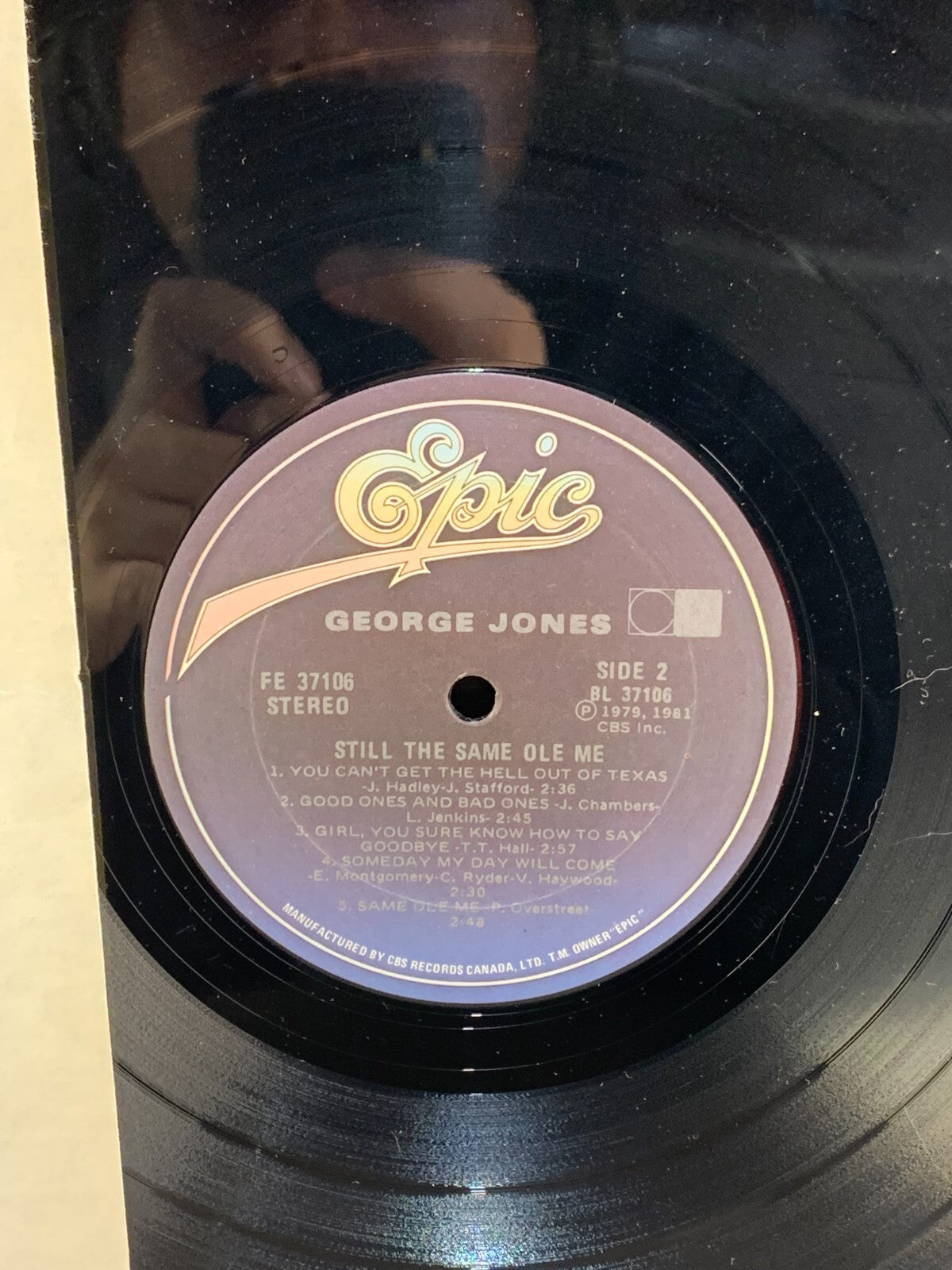 George Jones - Still the Same Ole Me - Vinyl LP Epic FE37106