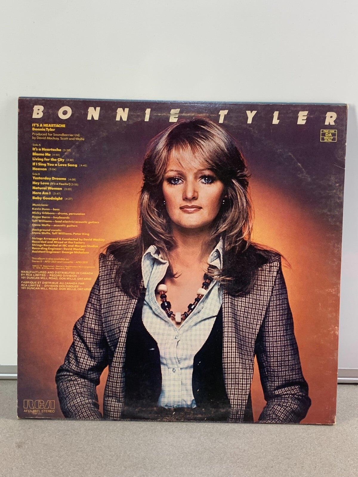Bonnie Tyler - It's A Heartache - 1978 Vinyl LP - RCA Records