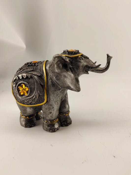 Grey Elephant Figurine - Porcelain
