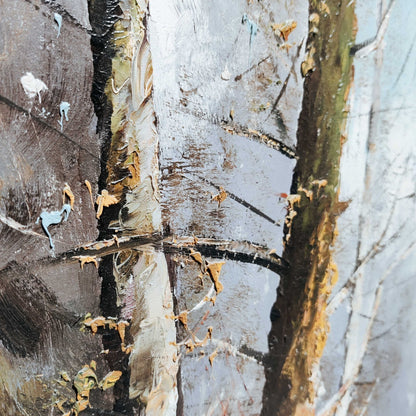 Erich Seifert Signed Landscape Nature Painting Framed 38" x 34"