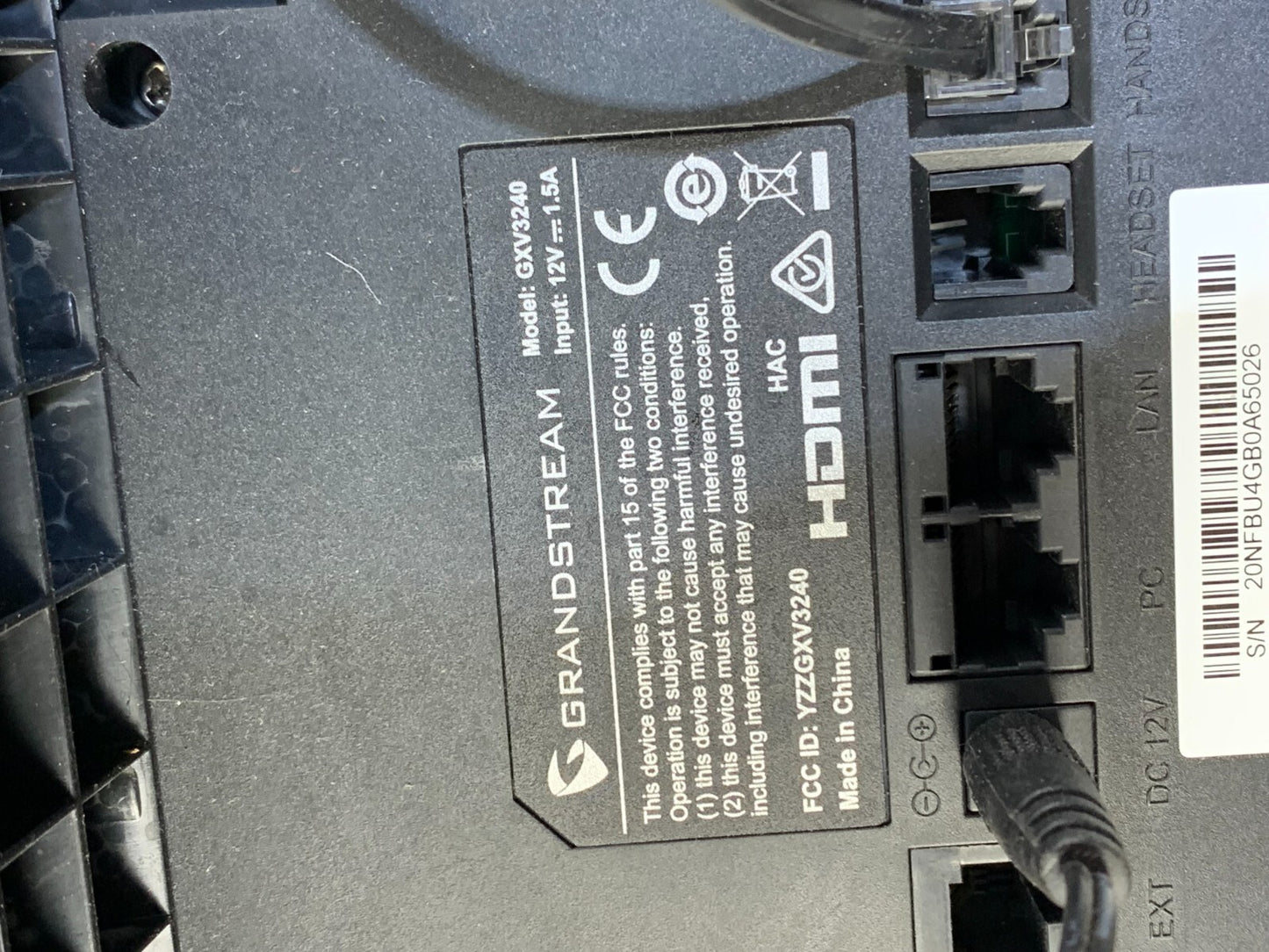 Grandstream GXV3240 IP Video Phone IP Multimedia Phone for Android + Desk Stand