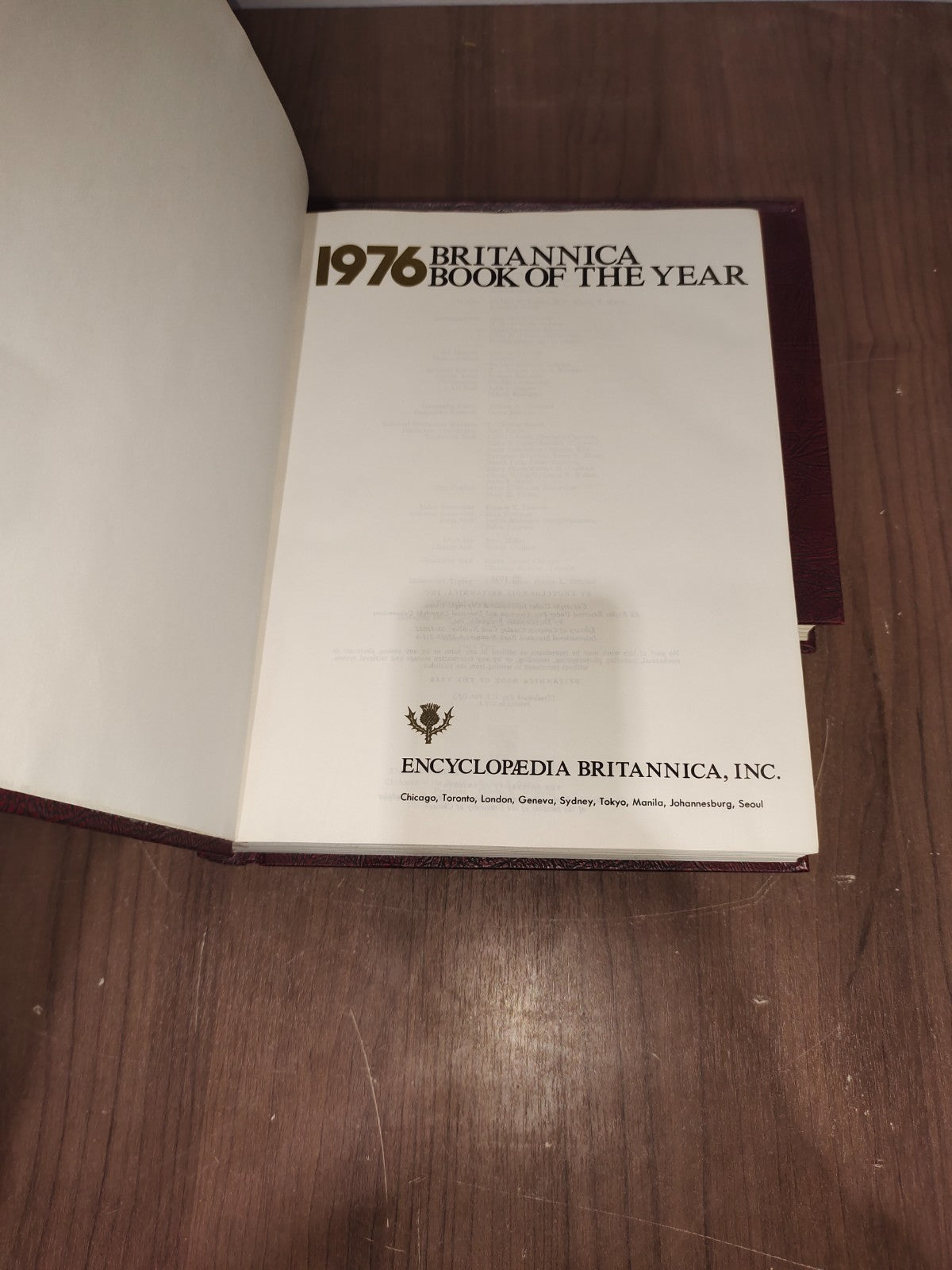 Encyclopedia Britannica Book Year - Set of 3 (1975-1976-1977)