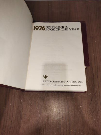 Encyclopedia Britannica Book Year - Set of 3 (1975-1976-1977)