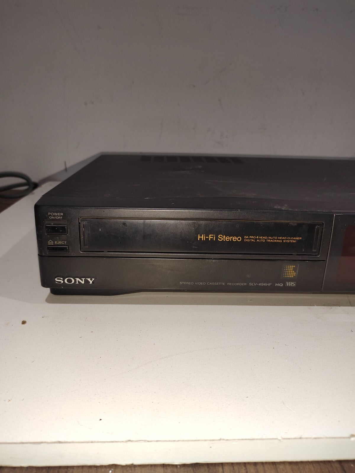 Sony SLV-494HF 4 Head Hi-Fi Stereo Video Cassette Recorder - For Parts