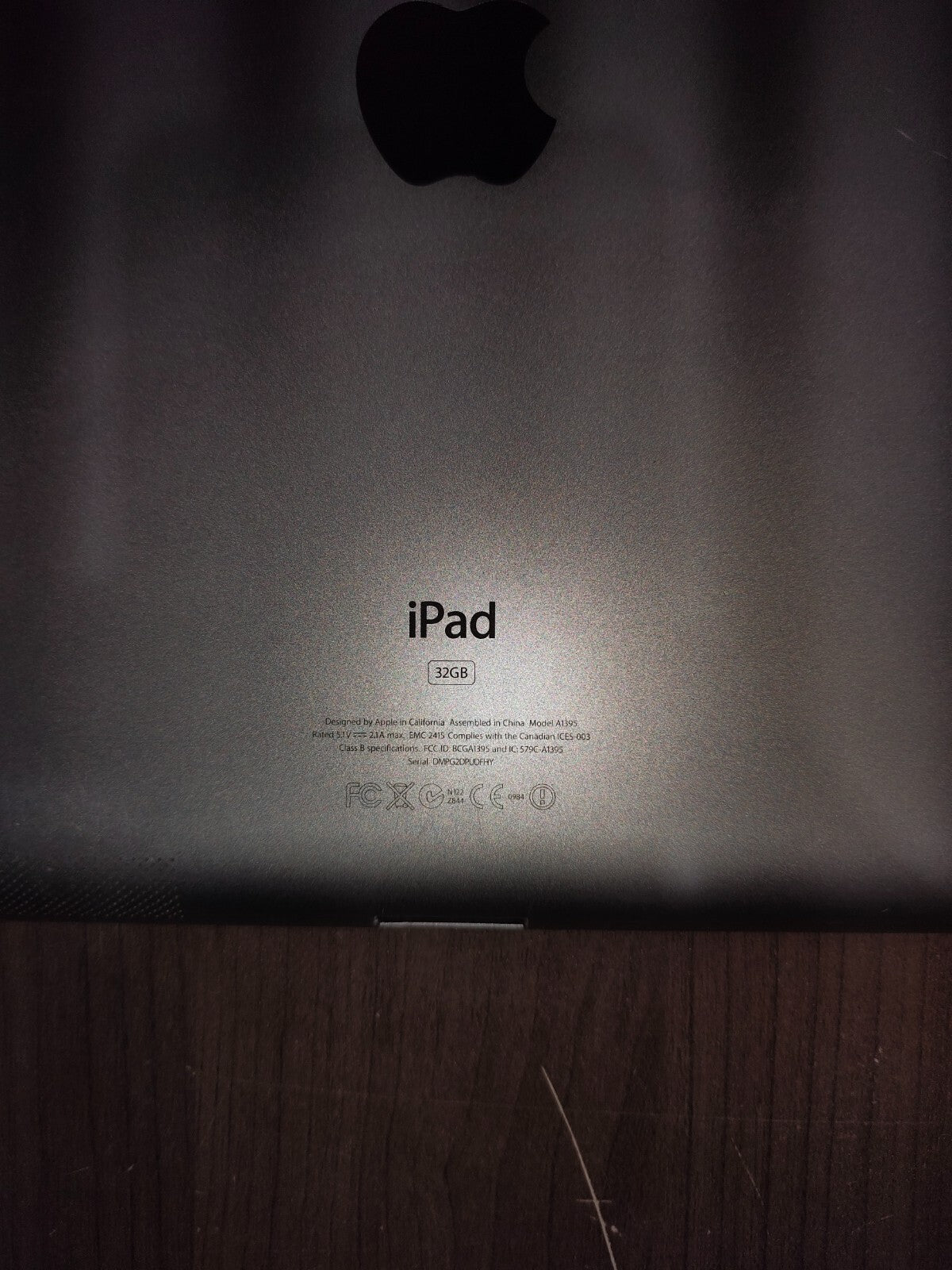 Apple iPad 2nd Gen Black A1395 32GB Wi-Fi MC769LL/A 9.7" - Untested