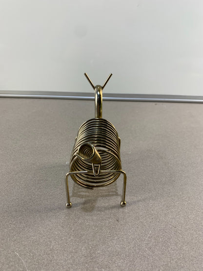Vintage Chrome Coil Letter Holder