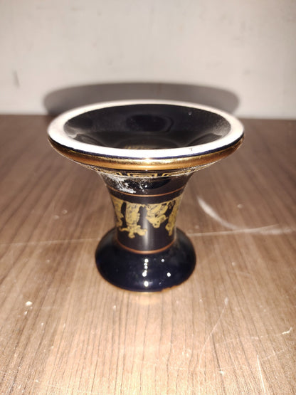 Vintage KE Hand Made In Greece In 24K Gold Plates Bougeoir