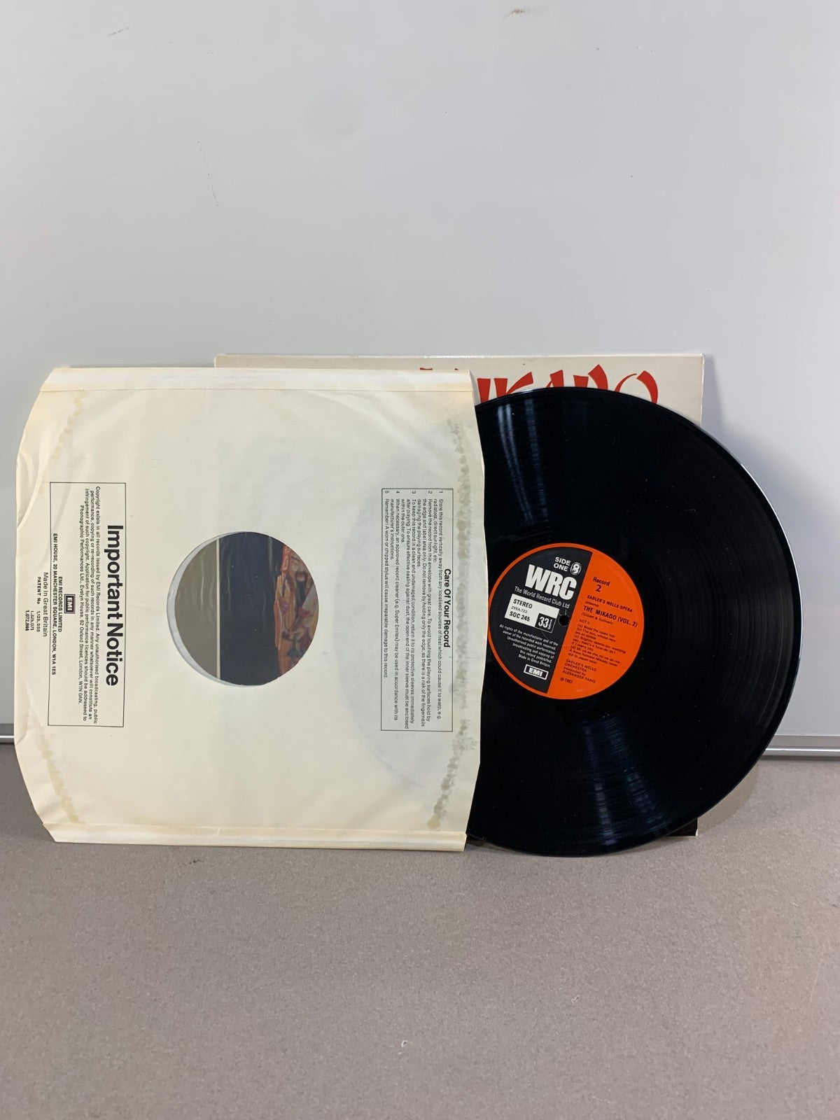 Gilbert & Sullivan - The Mikado - 2xLP SOC 245 HMV - Sadler’s Wells