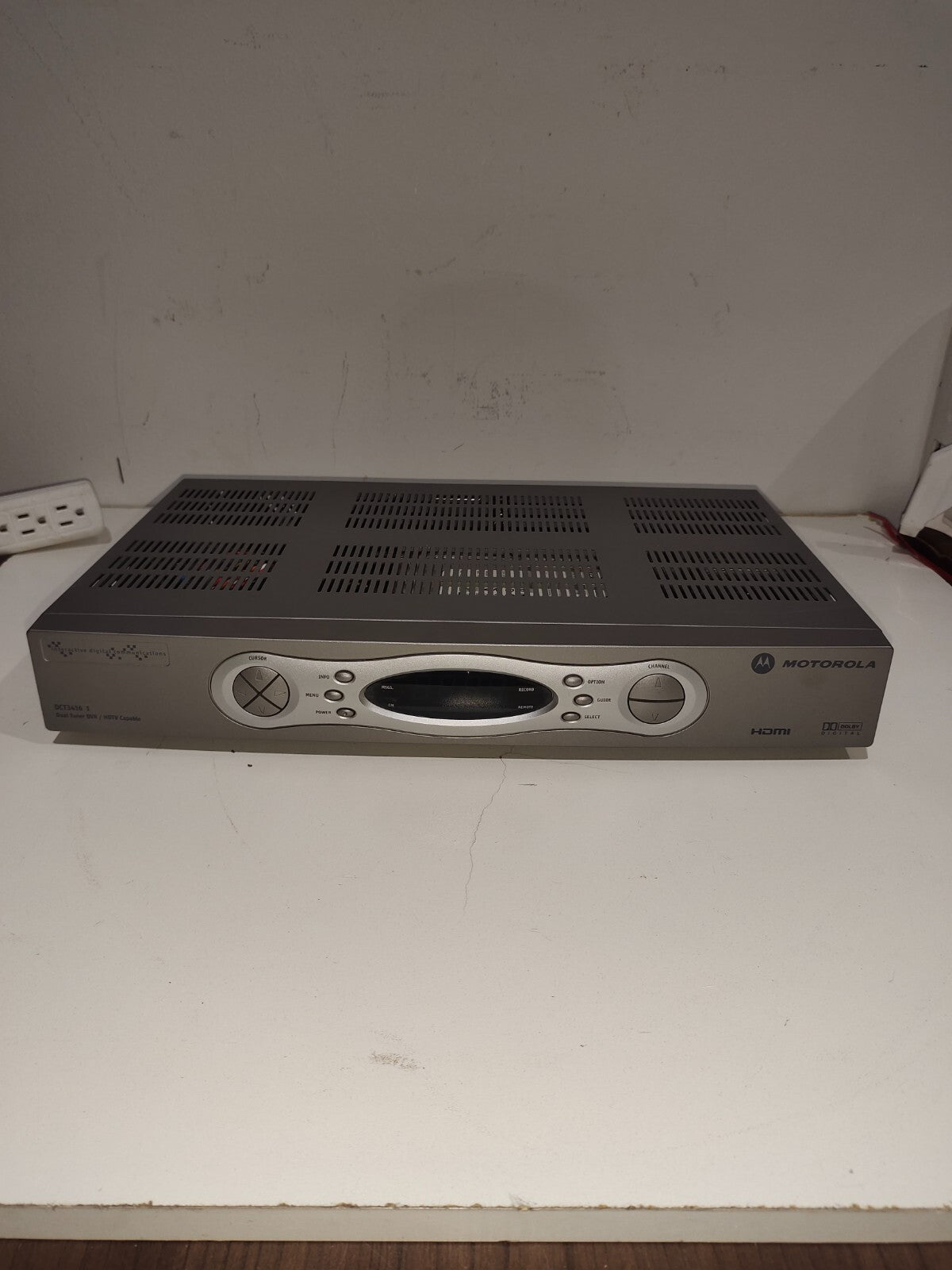 Motorola CATV Silver Converter DCT3416 - Untested