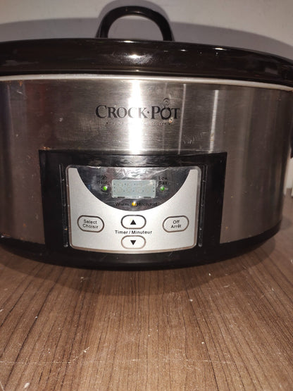 Crock Pot Original Slow Cooker Programmable Digital Control 7 - SCCPVC709S-033