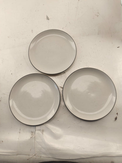 Le Creuset Classic Salad/Dessert Plates (Set of 3) - White (Chipped)