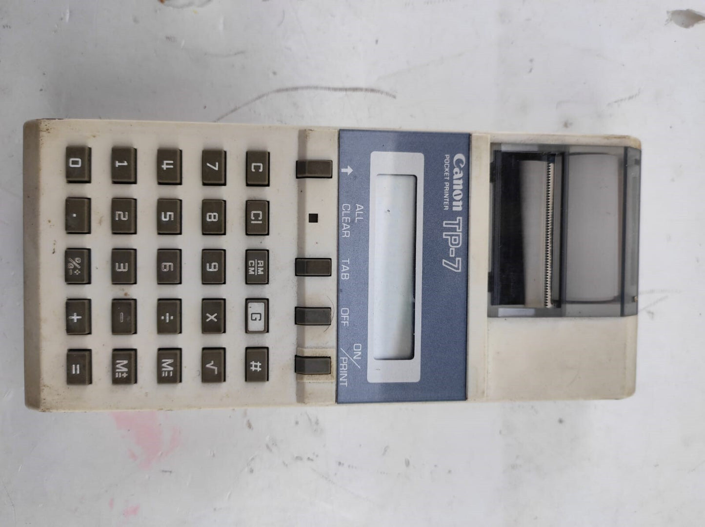Vintage Canon TP-7 Electronic Pocket Printer Calculator