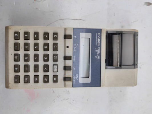 Vintage Canon TP-7 Electronic Pocket Printer Calculator