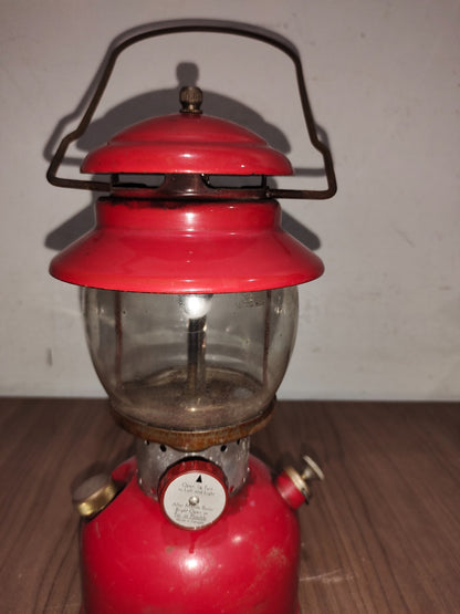 Vintage 1966 Coleman Red Model - 200 - T66 Coleman Lantern Camping