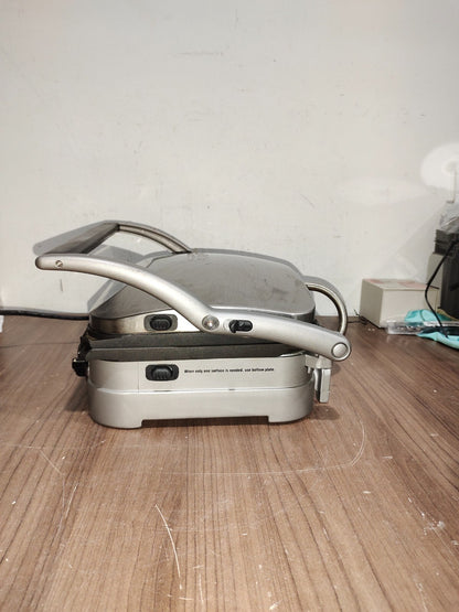 Cuisinart Stainless Steel 5-in-1 GRIDDLER Panini Sandwich Maker - Model - CGR-4C