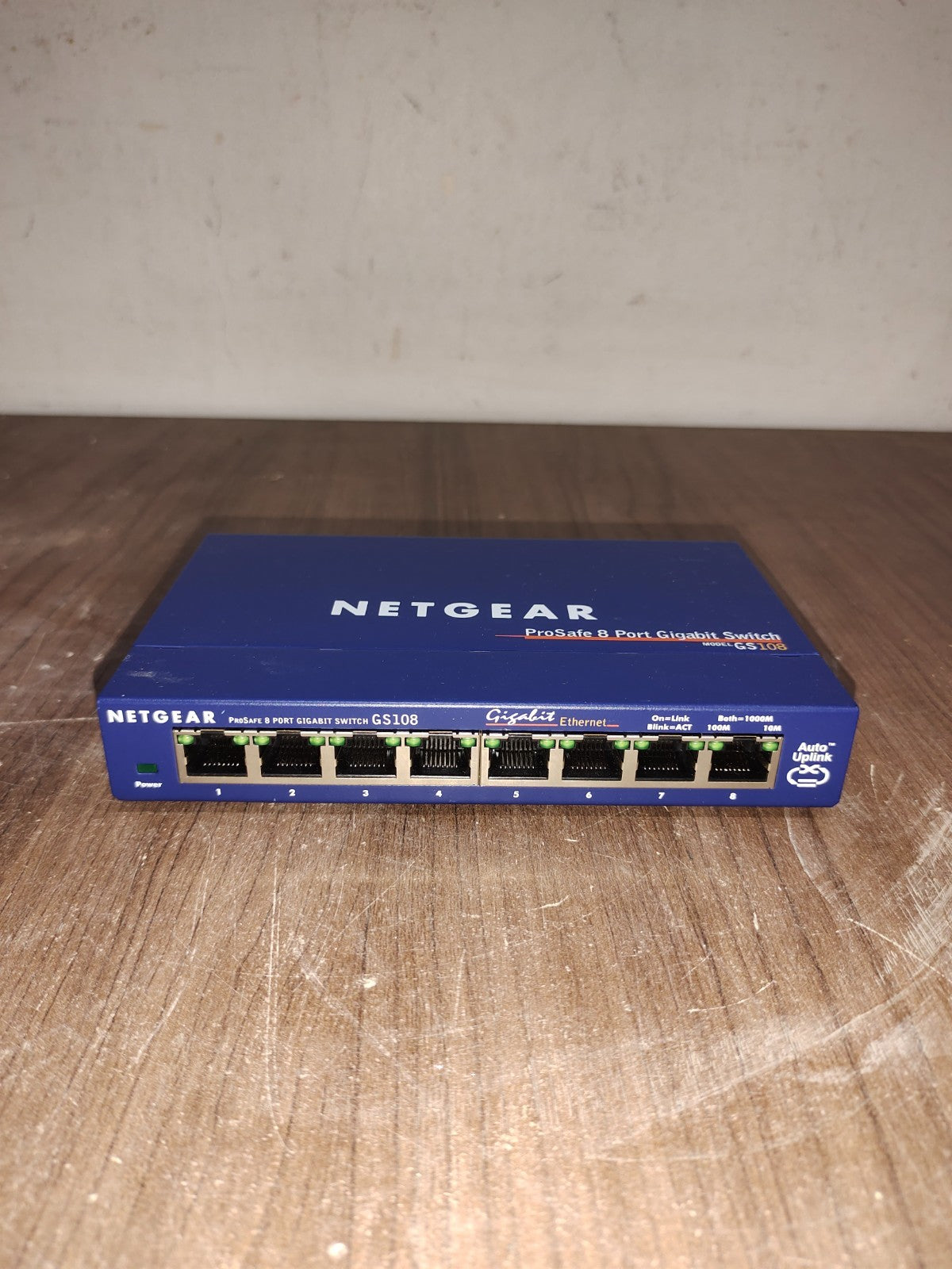 NETGEAR ProSafe 8-Port Gigabit Ethernet Network Switch - Model - GS108