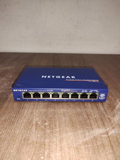 NETGEAR ProSafe 8-Port Gigabit Ethernet Network Switch - Model - GS108