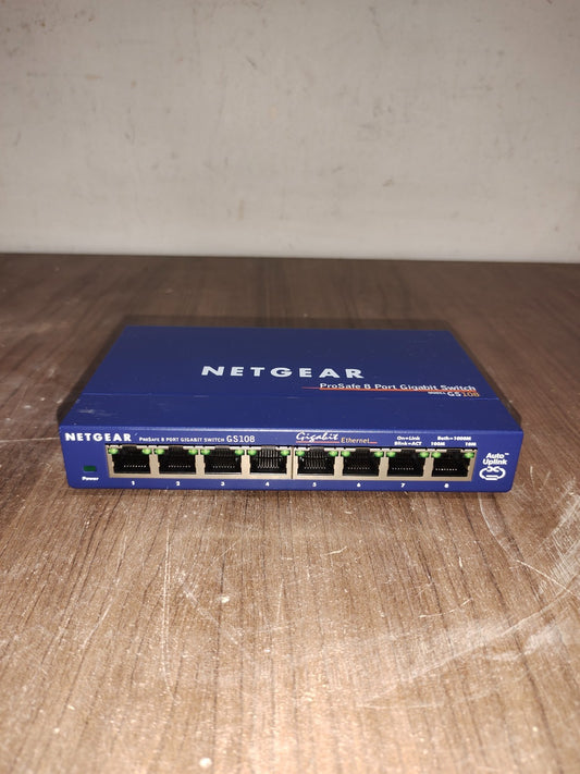NETGEAR ProSafe 8-Port Gigabit Ethernet Network Switch - Model - GS108