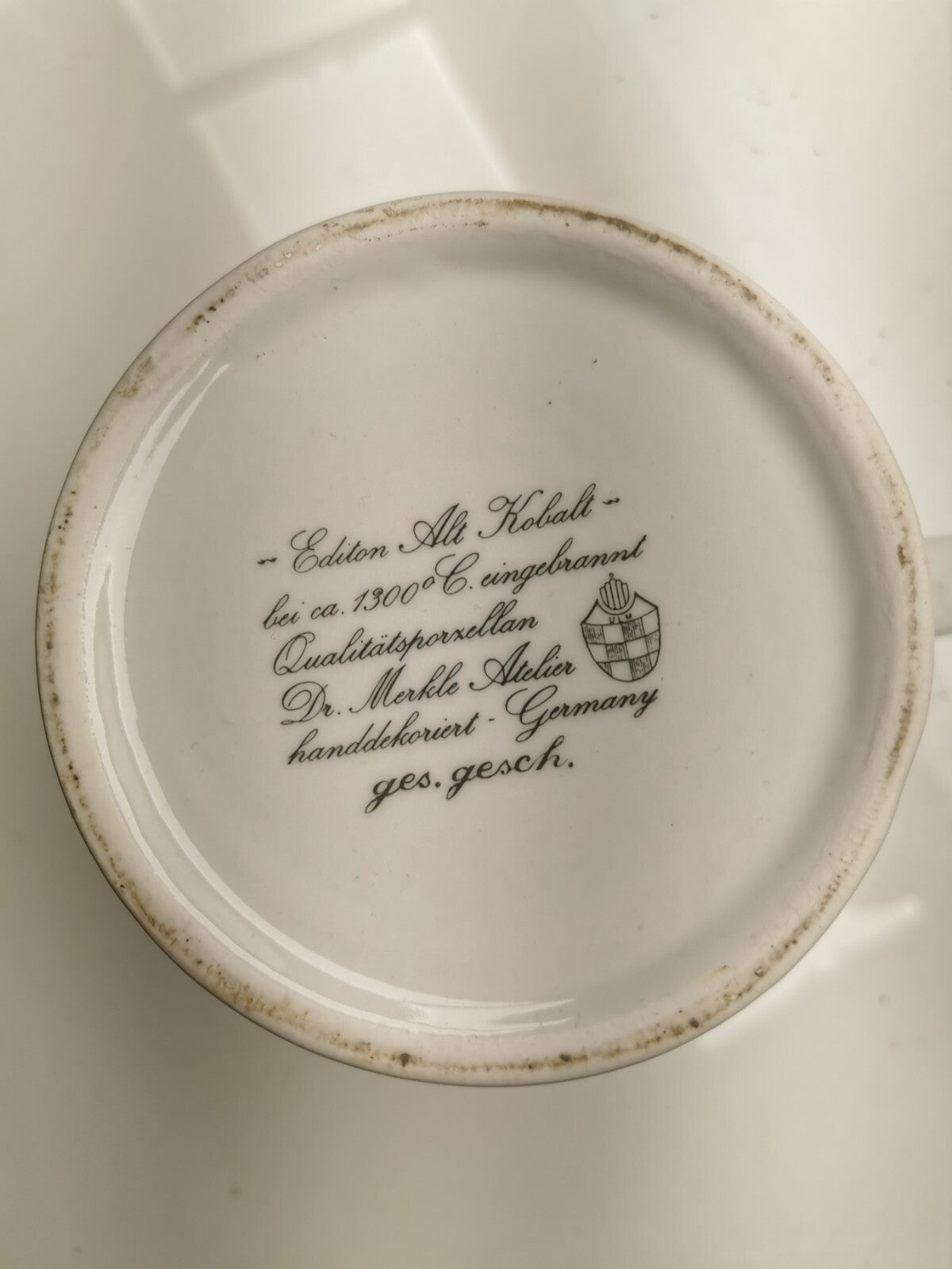 Dr. Merkle Atelier Bavarian Editon Alt Kobalt- Eingebrannt qualitätsporzellan