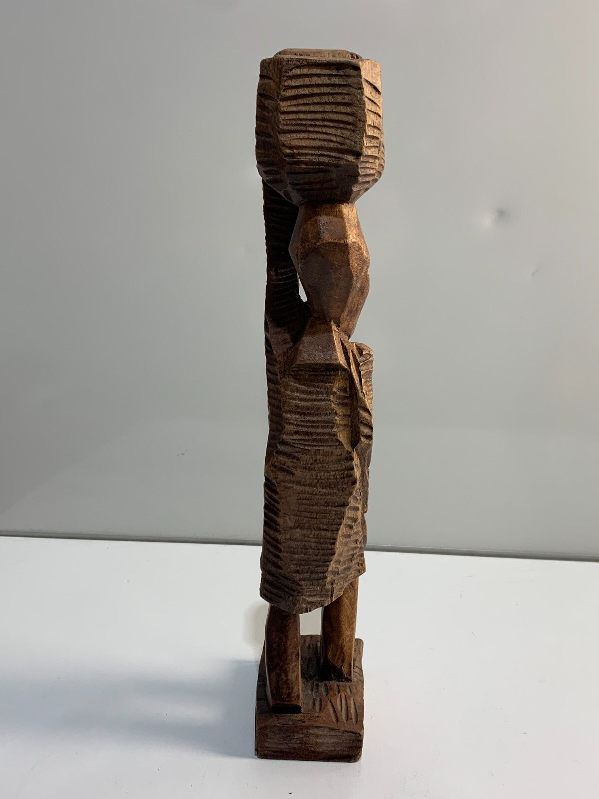 Wooden Carved Haitian Woman
