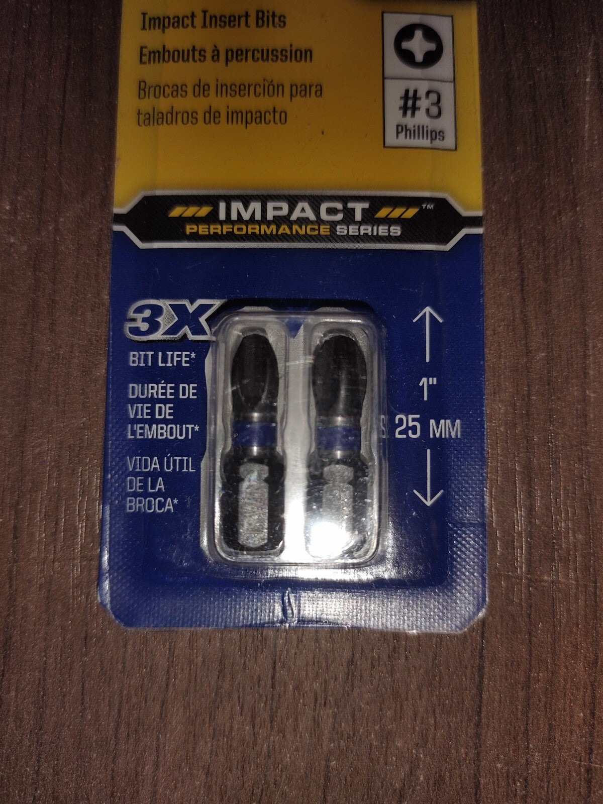Irwin 1837375, #3, 1" Impact Phillips Insert Bits - Set of 6 - 4