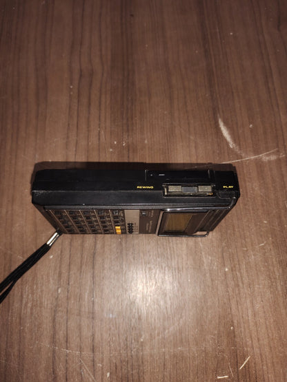 Quartz Alarm Clock Calculator - Polycal Micro Cassette Recorder
