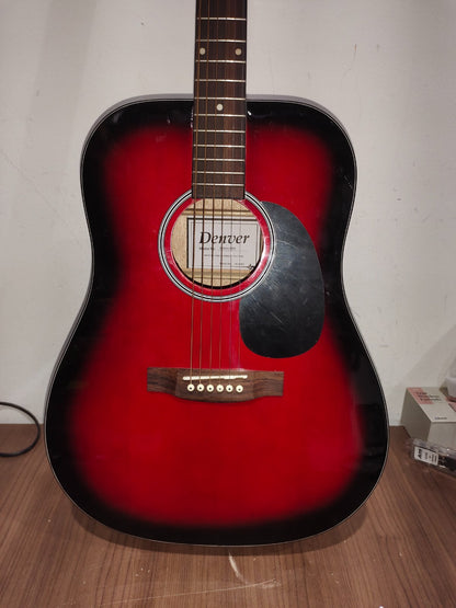 Denver DD44S Guitar RED - With Bag1