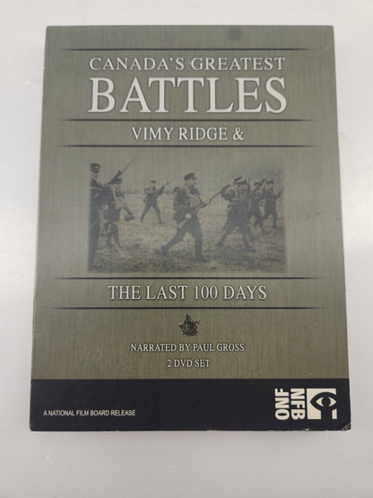 Documentary DVD: Canada's Greatest Battles - Vimy Ridge & The Last 100 Days (2006)