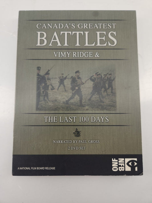 Documentary DVD: Canada's Greatest Battles - Vimy Ridge & The Last 100 Days (2006)