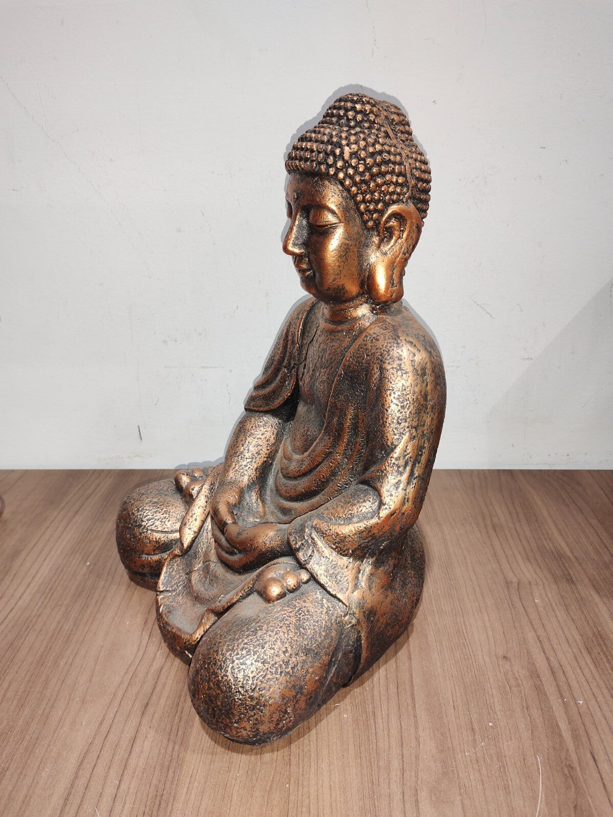 Garden And Home Decor Buddha Statue Showpiece - Wooden