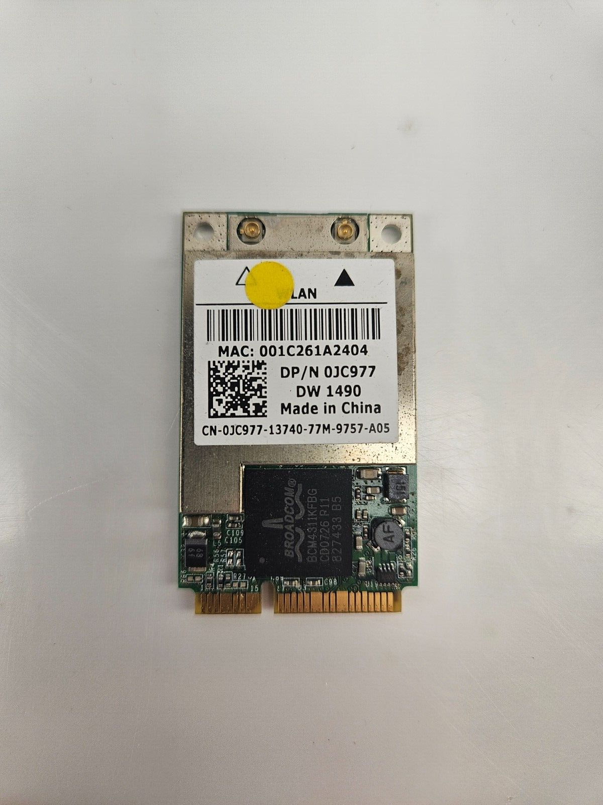 Dell DW-1490 TrueMobile WiFi Wireless Express Card Tested 0JC977