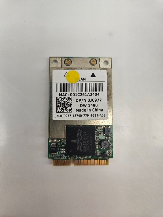 Dell DW-1490 TrueMobile WiFi Wireless Express Card Tested 0JC977