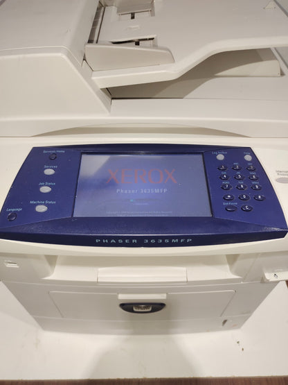 Xerox Phaser 3635MFP MFP Printer Fax Scan Copy USB LAN 7" Color LCD Touch