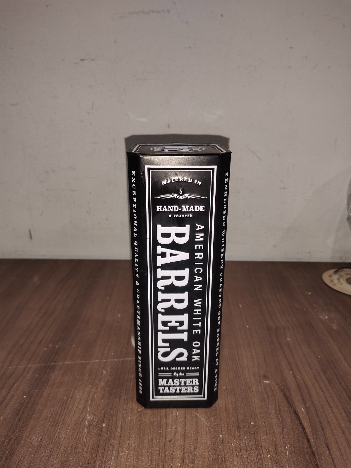 Hinged Lid Jack Daniel's Tin Storage Collectible Container Can