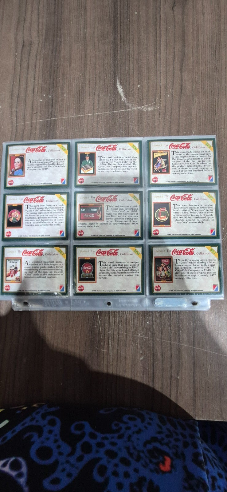 Vintage Collectible Coca-Cola Cards - Series 4 - Cards #301-400 Cards
