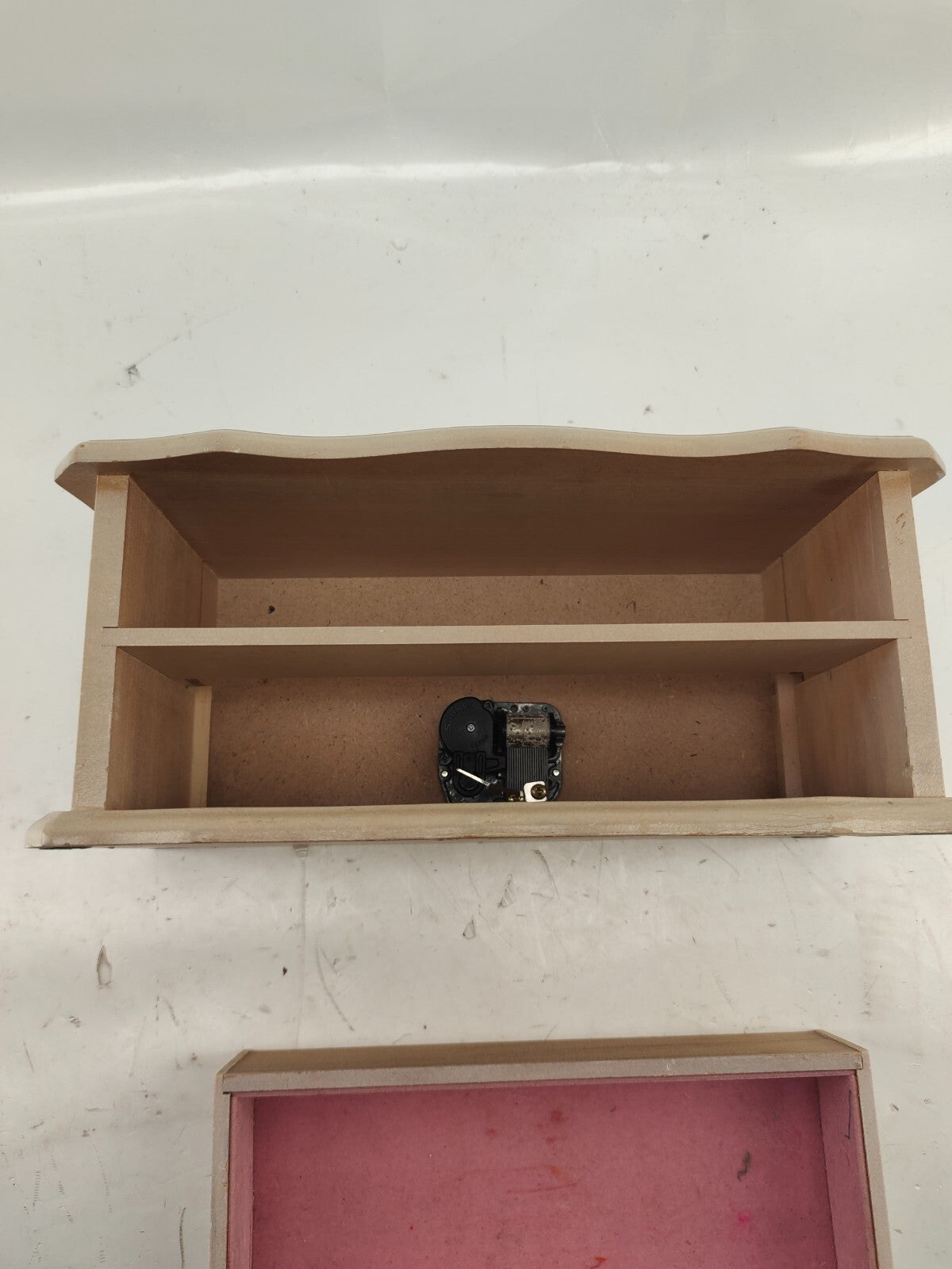 Musical Wooden Jewelry Box Organizer with 2 Pull-out Drawers for Women