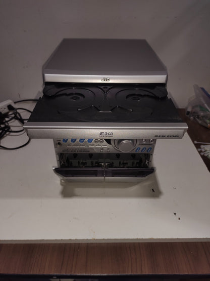 JVC Stereo Receiver Dual Cassette and 3 CD Changer AM/FM - MODEL NO CA-MXK3