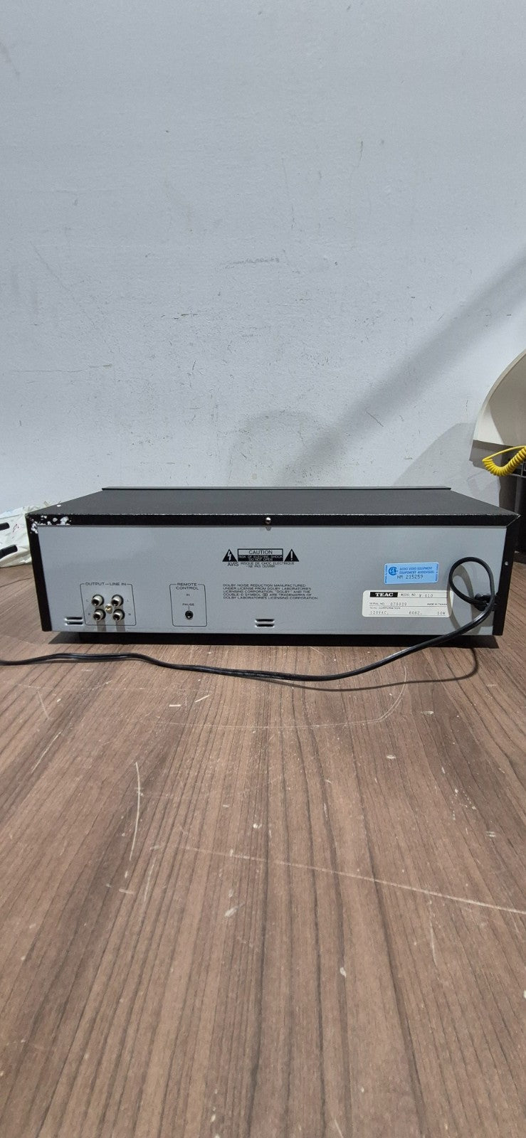TEAC Stereo Double Cassette Deck W-410 Full Auto Stop Hi Speed Dubbing (broken)