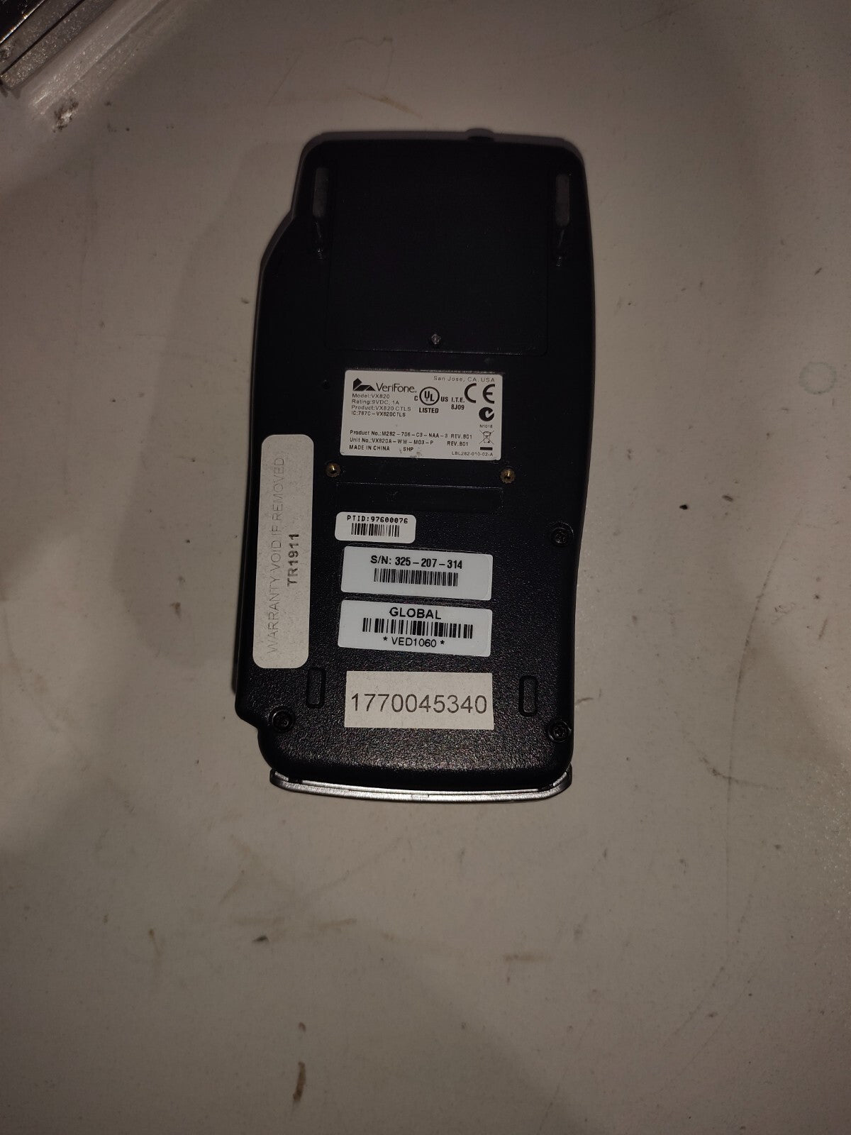 VERIFONE VX820 CREDIT / DEBIT CARD POS TERMINAL USB