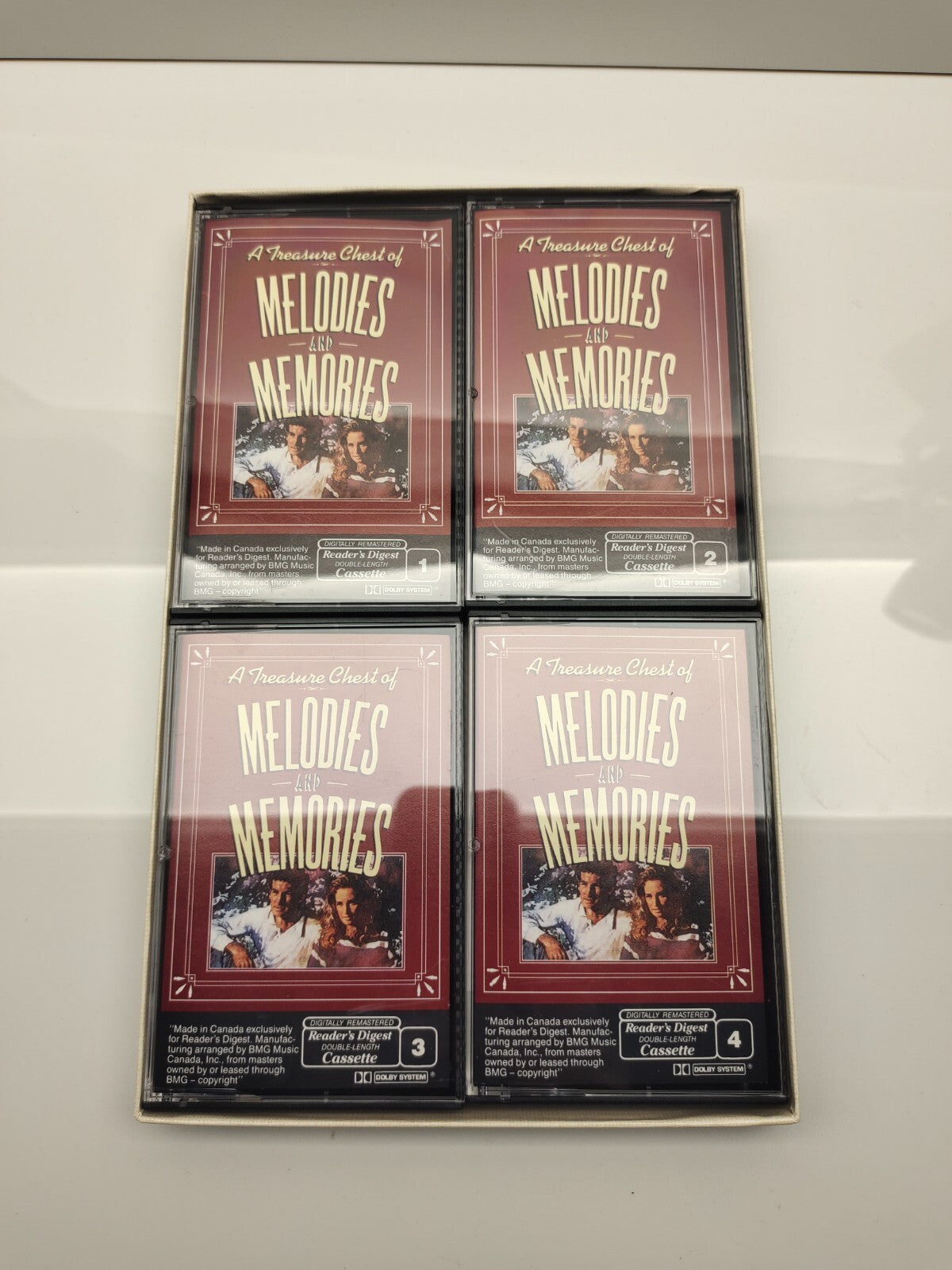 Reader's Digest A Treasure Chest of Melodies And Memories Cassette Tapes 1-4