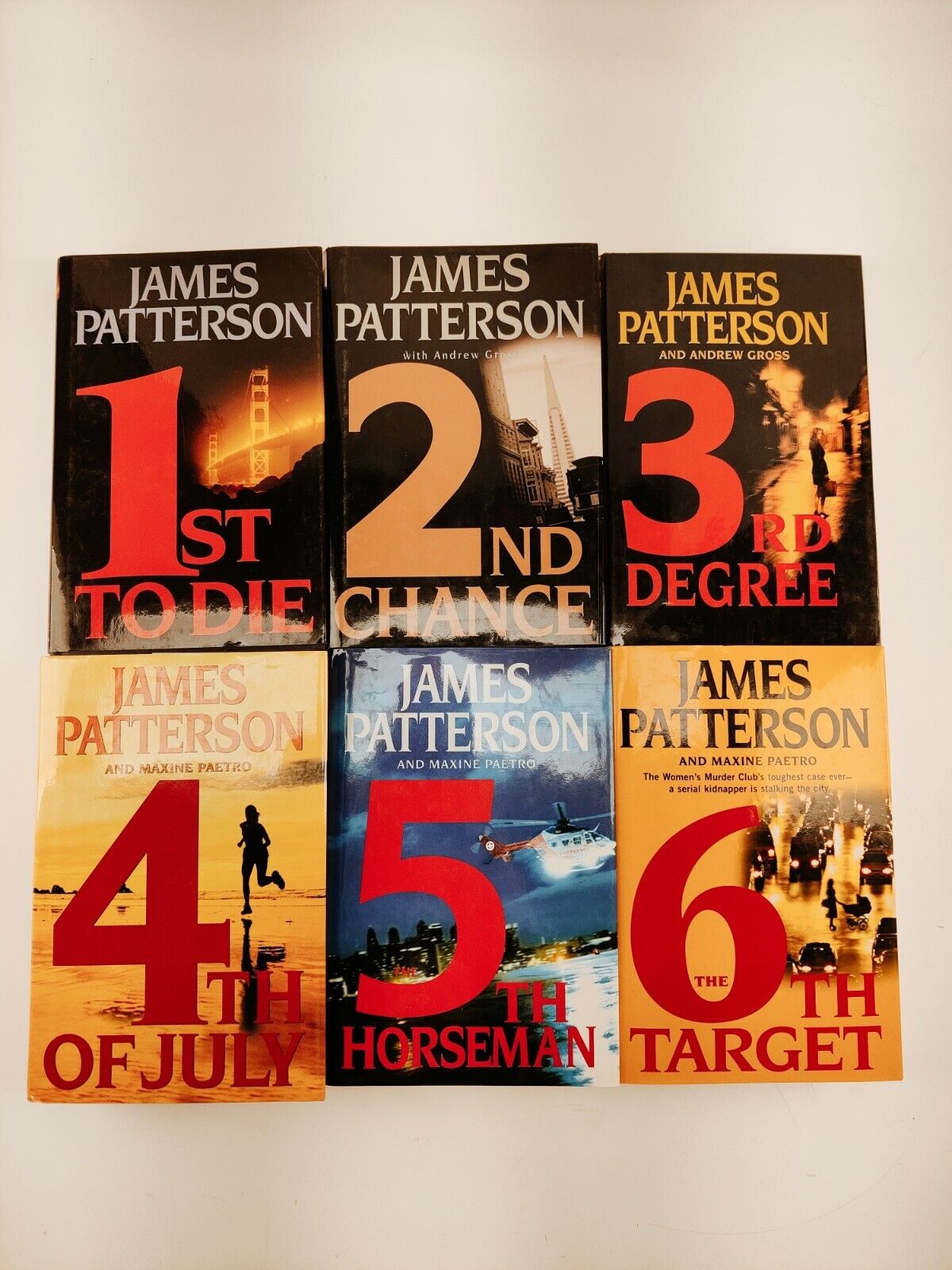 James Patterson HC Book Lot Women's Murder Club #1-6