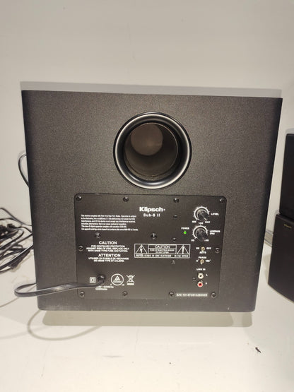 Klipsch Surround System HD Theatre 600 - SUB-8 II - With 5 Speakers FOR PARTS