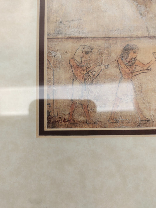 Signed J.D. Parrish Egyptian Framed Art Print 17 By 14