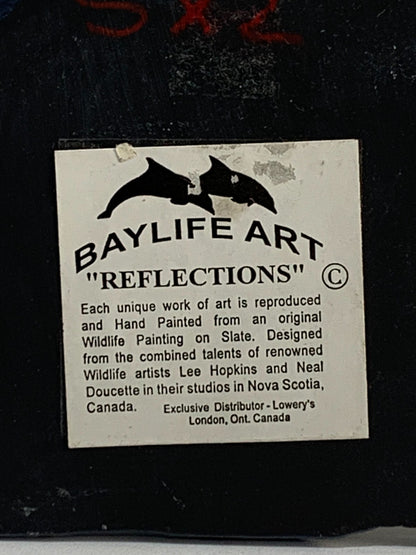 "Blue jay" from the original painting of artists Lee Hopkins and Neal Doucette