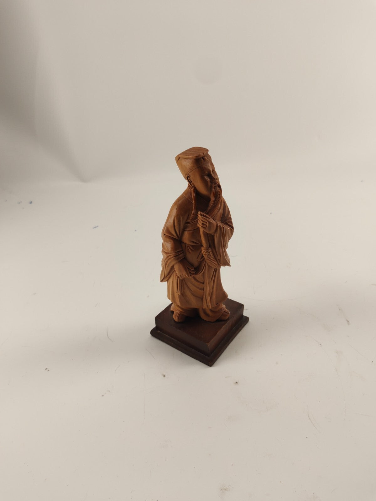 Vintage Boxwood Carved Chinese Figurine